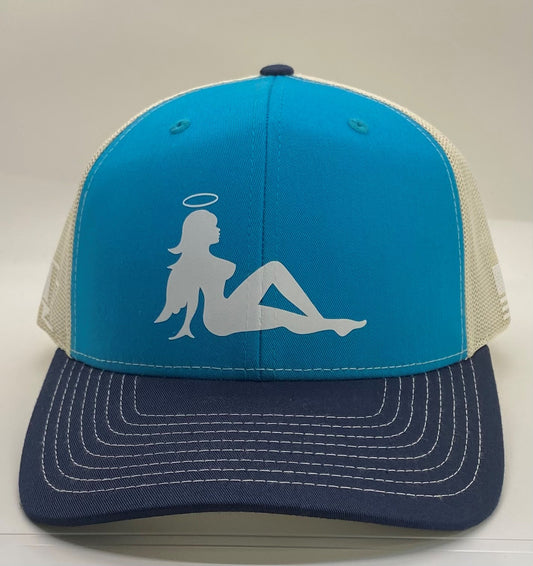 AGA Angel Girl - Trucker Snapback Hat + Flex Fit Option
