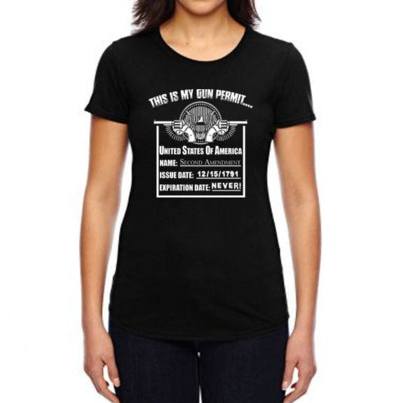 This Is My Gun Permit - Women's T-Shirt