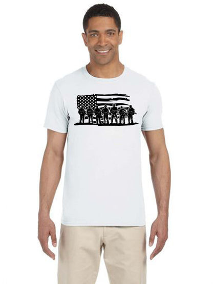 Patriotic Troops Flag - T-Shirt