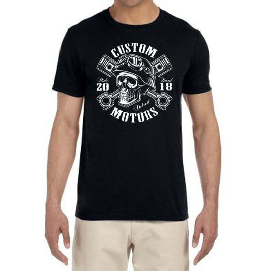 Custom Motors Skull - T-Shirt