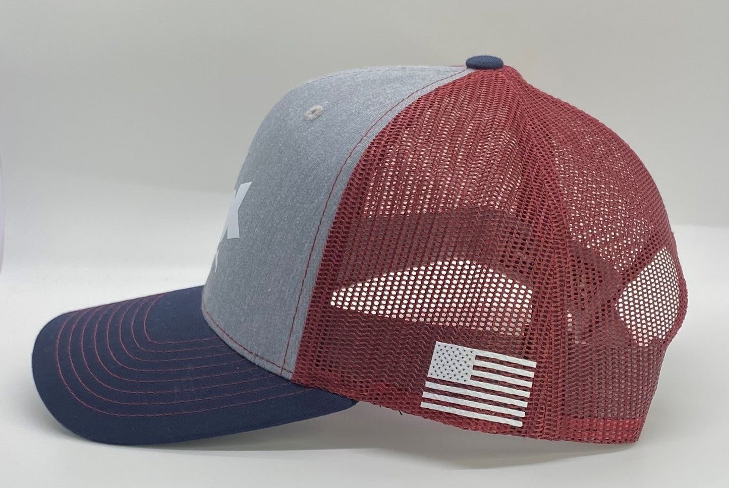 AGA American Flag Girl - Trucker Snapback Hat + Flex Fit Option
