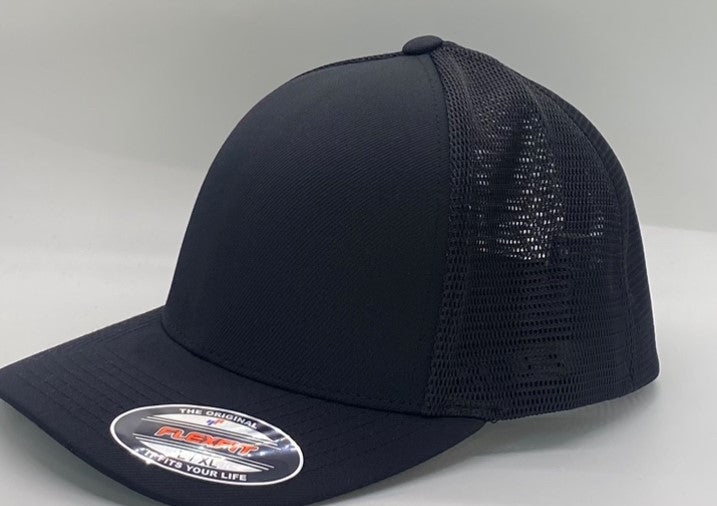 AGA Race Flag Girl - Trucker Snapback Hat + Flex Fit Option