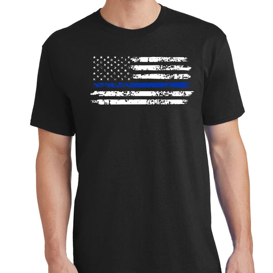 Police Flag - Mens T-Shirt