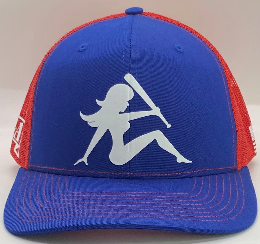 AGA Baseball Girl - Trucker Snapback Hat + Flex Fit Option