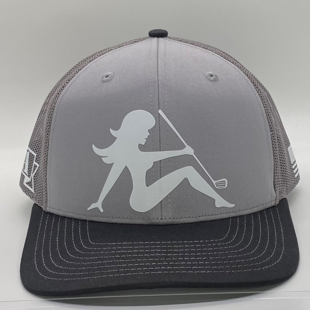 AGA Golf Girl - From the Whites Trucker Snapback Hat + Flex Fit Option