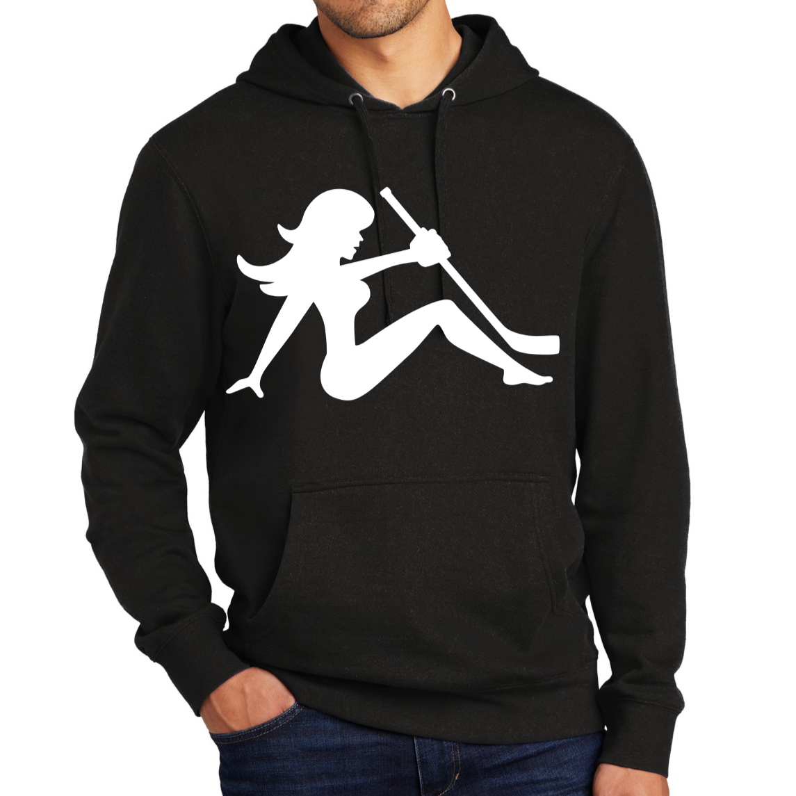 Hockey- Large Image Hoodie