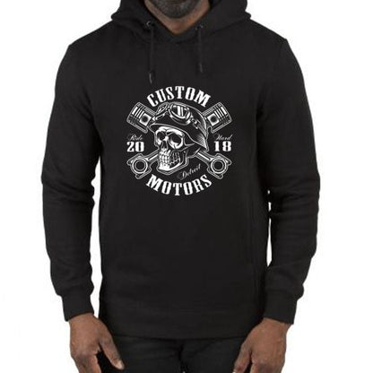 Custom Motors Skull -Hoodie