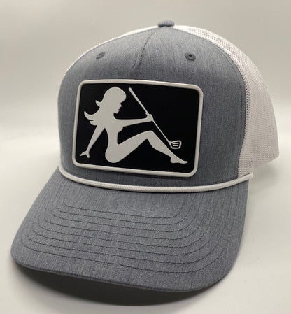 AGA Golf Girl - From the Whites PVC Patch Upgrade- Trucker Snapback Hat + Flex Fit Option