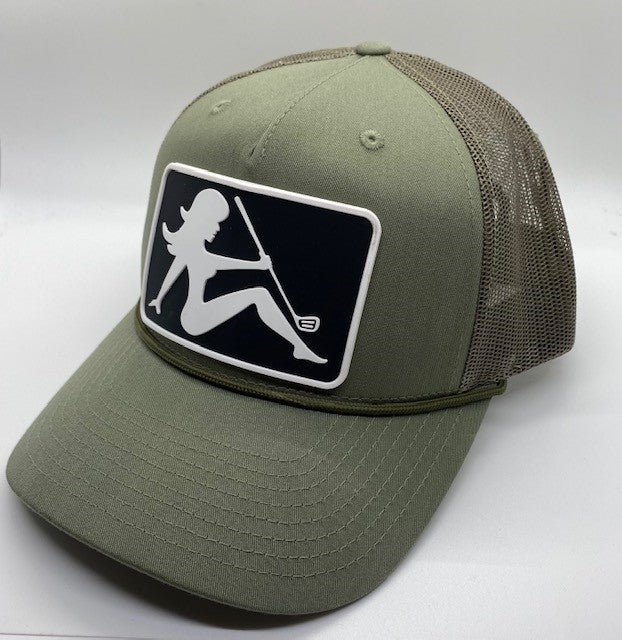 AGA Golf Girl - From the Whites PVC Patch Upgrade- Trucker Snapback Hat + Flex Fit Option