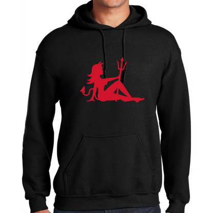 Devil- Large Red Image Hoodie